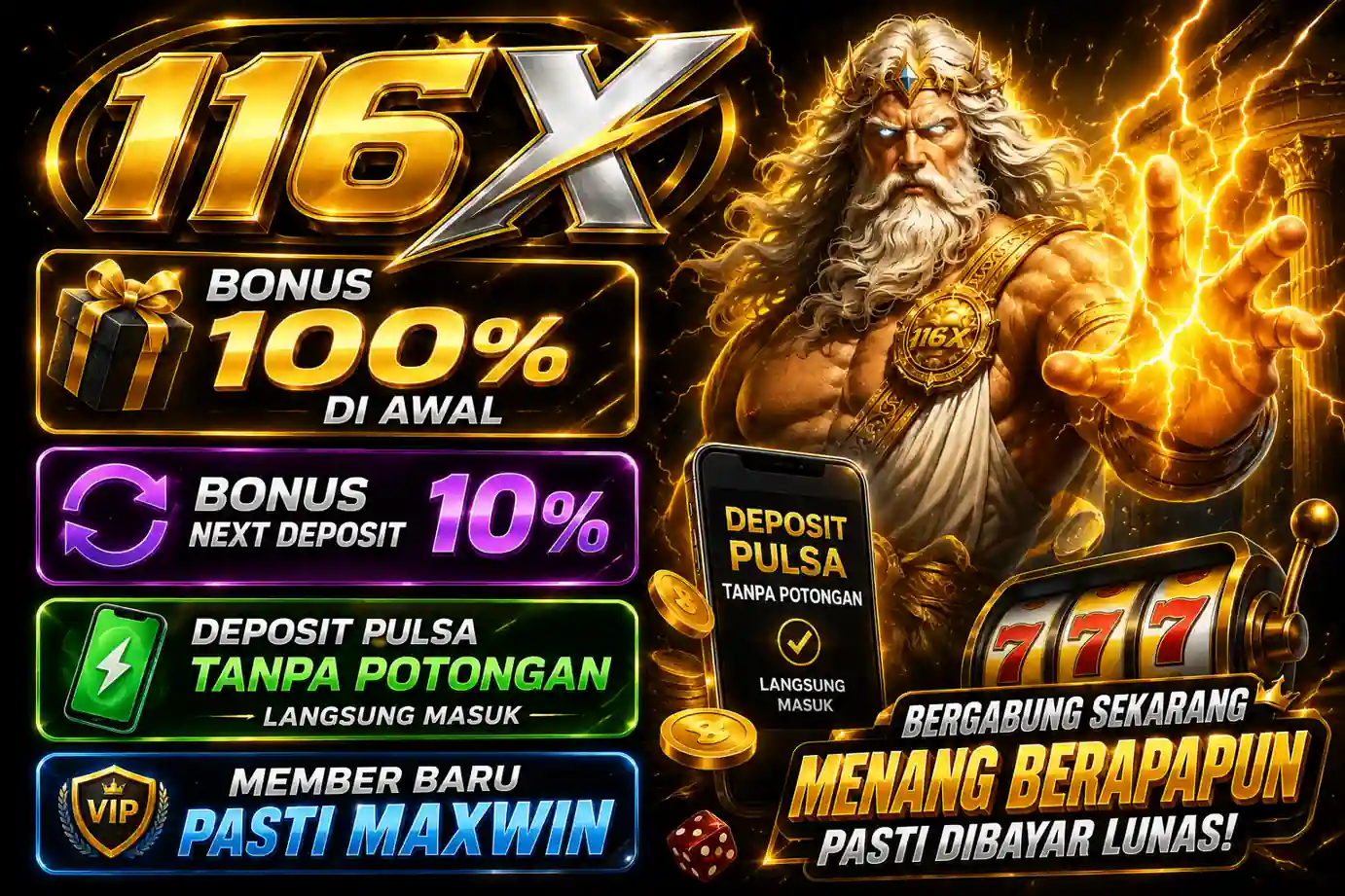 Informasi dan promo terbaru 116X